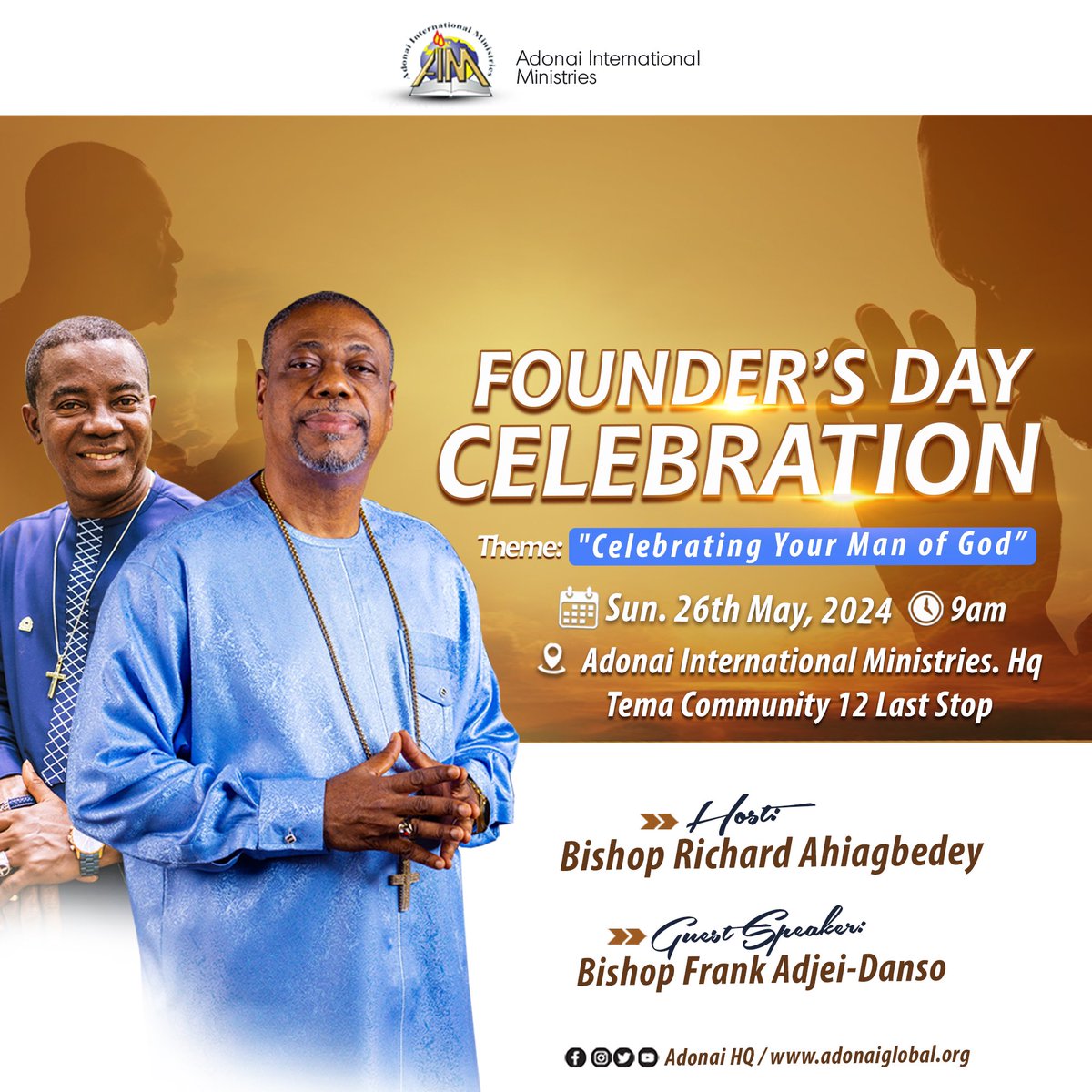 adonai_hq's tweet image. Join us celebrate and appreciate the invaluable guidance and inspiration of Bishop Richard Ahiagbedey.  #CelebratingOurManOfGod