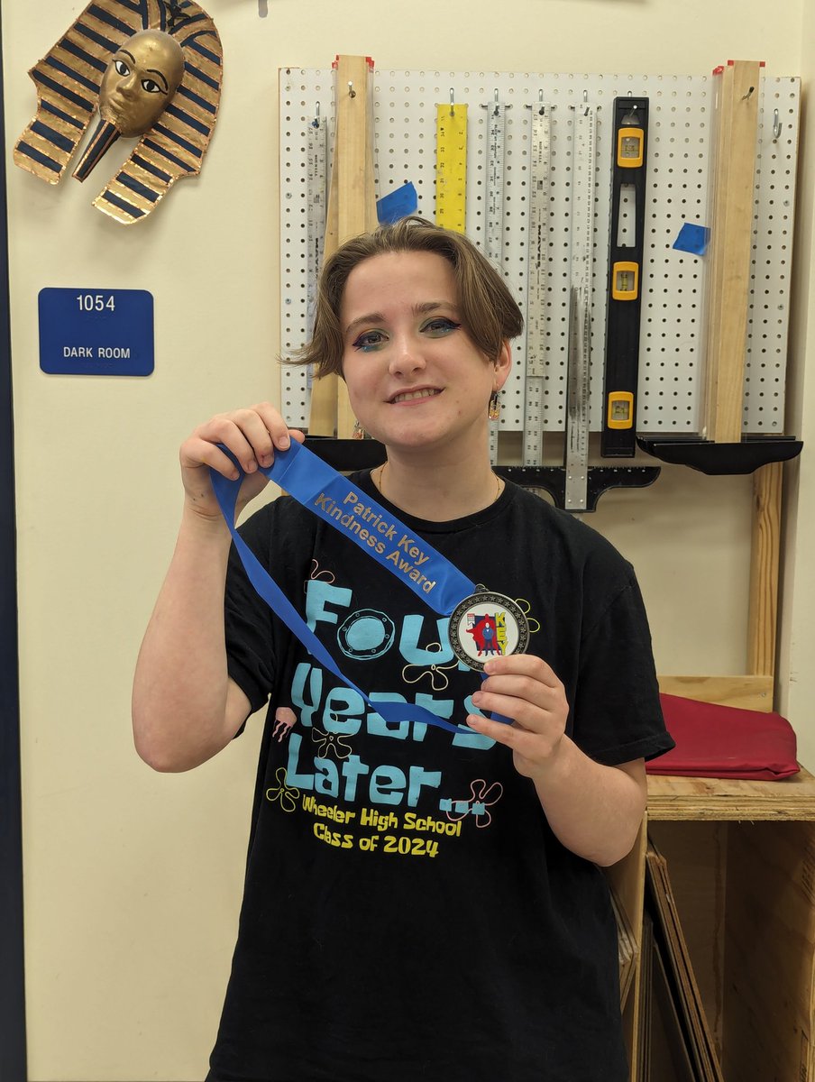 The <a href="/Wheeler_High/">Wheeler High School</a> Fine Arts "Patrick Key Kindness" award goes to Jay (Gloria) Rodriguez. She always looks out for others. #cobbartrocks