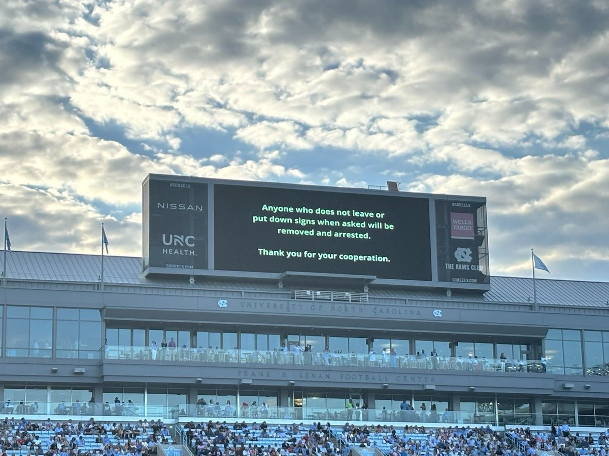 You really cannot get more openly dystopian and authoritarian than this message at UNCs commencement yesterday.