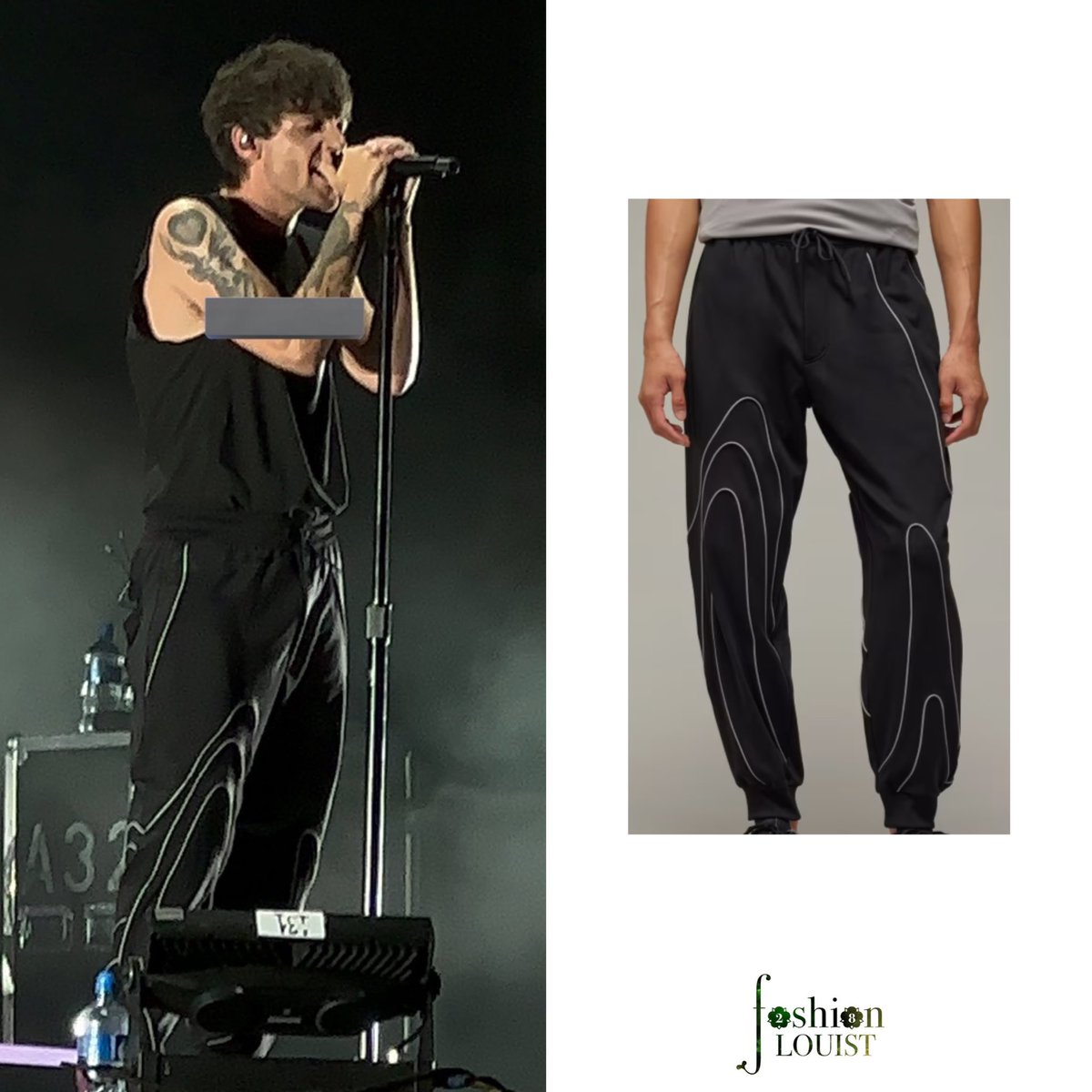 Louis is wearing Adidas Y-3 Track Pants in Black on stage tonight for #FITFWTCuritiba. 

The swoops and lines of these pants call to mind elevation contours found on topographic maps. Each curve is made with rounded piping for an elevated, textural look. — adidas.ae/en/y-3-track-p…