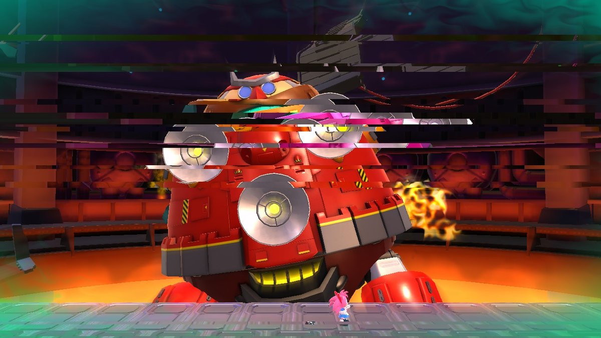 Whoever designed this boss .... come're i just wanna talk...... #SonicSuperstars