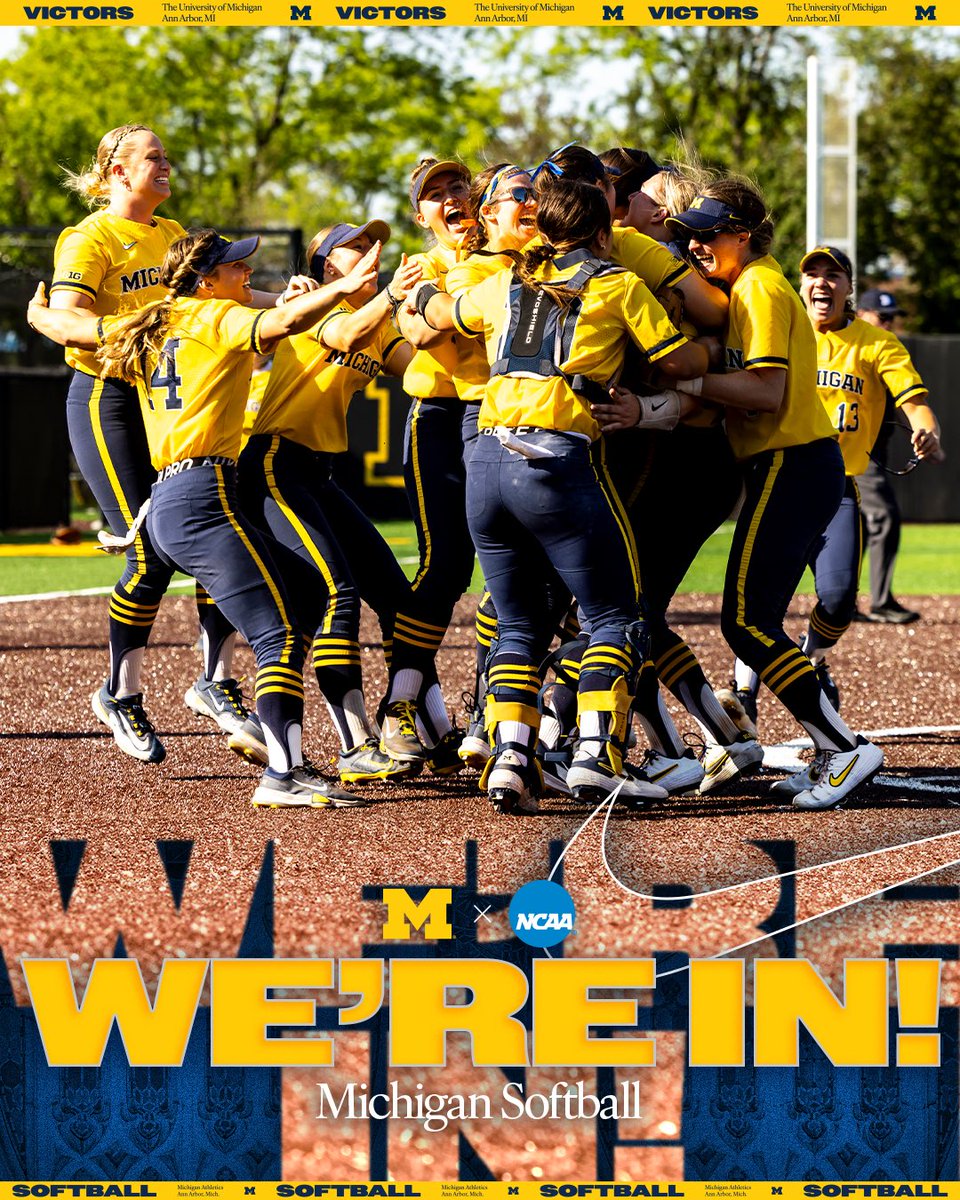 We’re headed to Stillwater! 🤠 Wolverines will open NCAA play vs Kentucky at 2pm CT Friday on ESPN2. #RoadToWCWS | #GoBlue