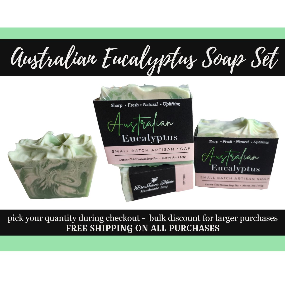 Soap Set, Australian Eucalyptus Soap Set, Natural Soap Gift, Handmade Soap,  Vegan Soap, Spa Soap, Gift For Him, Soap For Men, Birthday Gift tuppu.net/ea0e4f22 #handmadesoap #DeShawnMarie #gifts #Christmasgifts #Soapgift #soap #Etsy #vegan #SpaSoap