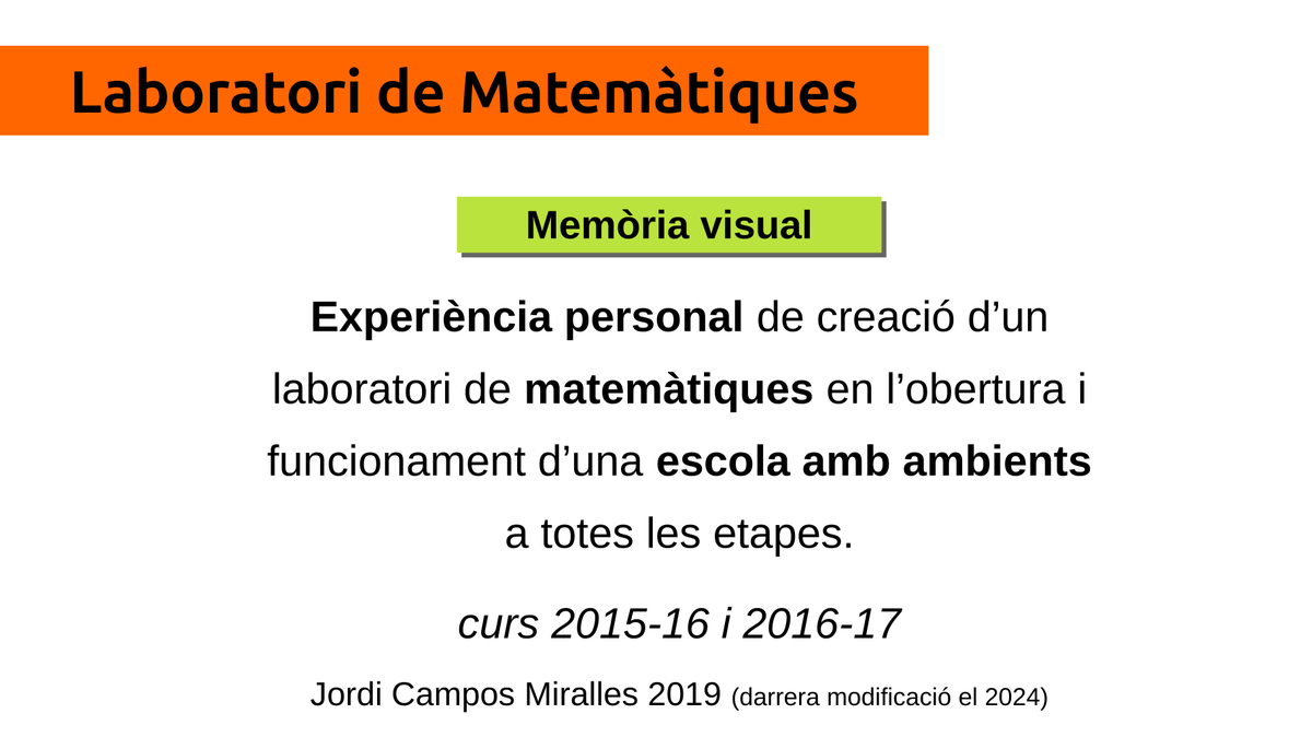 submariblau's tweet photo. Memòria Visual de l'experiència creant un Laboratori de #Matemàtiques en un centre amb ambients a #ESO i #BATX :
PDF>> https://t.co/lPyOLlUSWH
#matxat @matesAbeam @CarlesGranell4 @mmart659 @david_meldor @lau_morera @gemmagarciac @GemmaSolde https://t.co/04b3W1lOdz