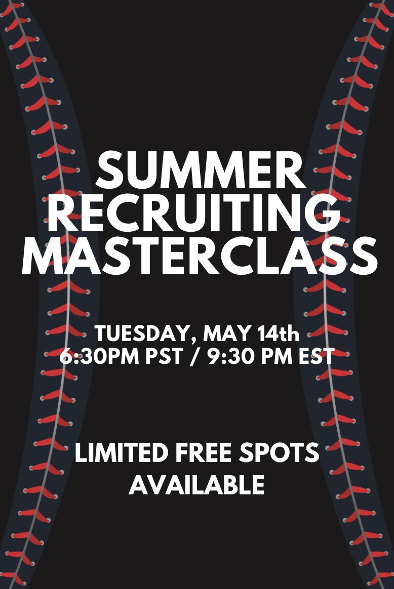 🔥 FREE MASTERCLASS - TUESDAY NIGHT 🔥 ✅ How to Maximize Your SUMMER RECRUITING Masterclass ✅ * LIMITED FREE Spots Available before we hit our MAX Capacity on ZOOM - WILL FILL UP. us02web.zoom.us/webinar/regist… Exclusive Invite-Only Masterclass will cover: ✅ TOP 5 Activities