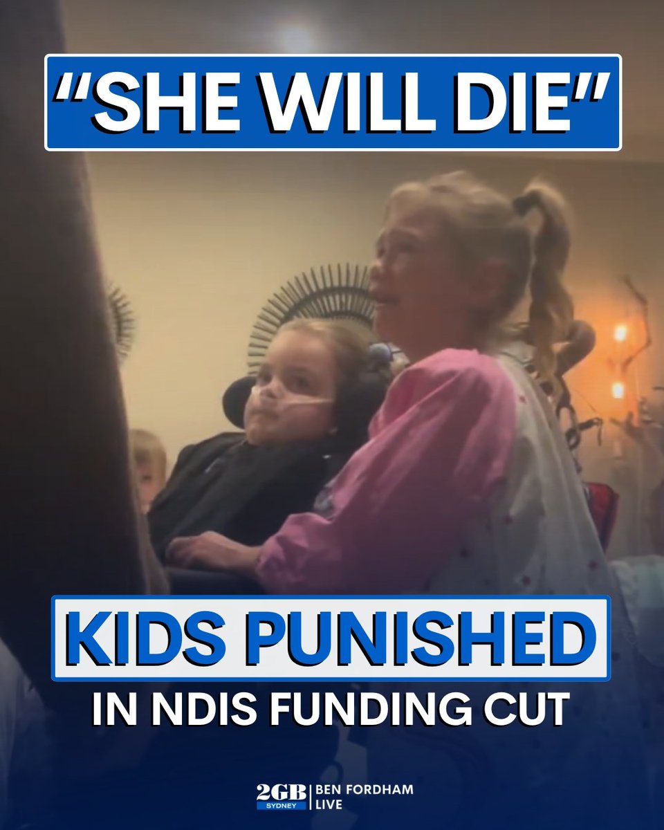 This is heartbreaking.

3-year-old Koa has had her NDIS funding cut.

She’s one of many participants who’ve lost crucial support.

Listen to her little sister's reaction to the news HERE.

🎧omny.fm/shows/ben-ford…🎧