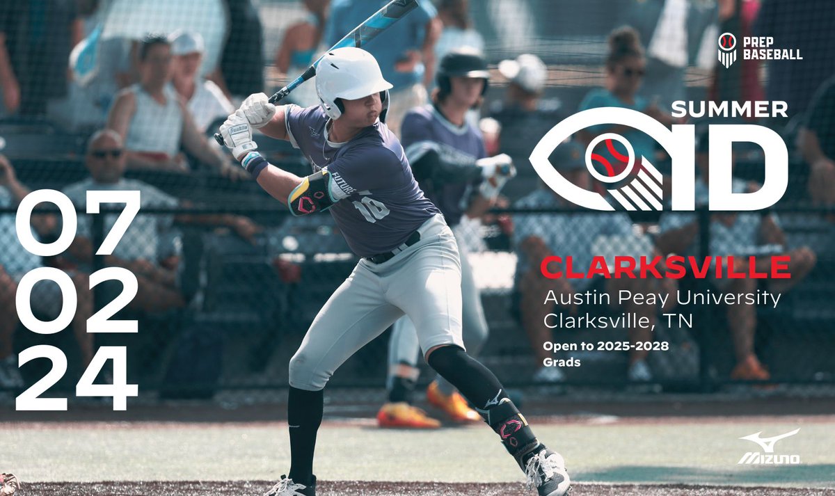 𝗖𝗟𝗔𝗥𝗞𝗦𝗩𝗜𝗟𝗟𝗘 𝗦𝗨𝗠𝗠𝗘𝗥 𝗜𝗗 🌟 📆: Tuesday, July 2nd 📍: @GovsBSB (Clarksville, TN) 👤: 2025-2028 Prospects For more information, including registration, visit the link below. ⤵️ 🔗: loom.ly/5Ud9ER8