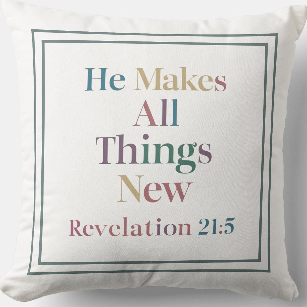 He Makes All Things New: Hope & Renewal zazzle.com/he_makes_all_t… New Throw #Pillow #Blessing #JesusChrist #JesusSaves #Jesus #christian #spiritual #Homedecoration #uniquegift #giftideas #MothersDayGifts #giftformom #giftidea #HolySpirit #pillows #giftshop #giftsforher #giftsformom