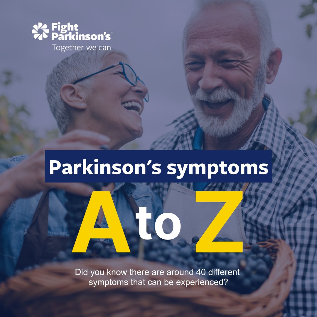 Parkinson's is more than a tremor. In fact, there are around 40 different symptoms that can be experienced. If you are experiencing any of these symptoms, it's important to discuss them with your treating doctor or specialist to establish the best symptom management plan.