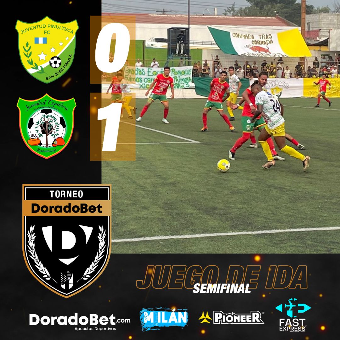 SEMIFINAL 🟡⚪🇨🇬

El Súper Líder saca una importante ventaja en casa de Juventud Pinulteca y cerrará en casa con ventaja de un gol 🥅

Torneo DoradoBet ⚽ 🇬🇹

#CorporaciónMilán #PioneerGT #DoradoBetGuatemala #FastExpressGT #PrimeraDivisiónGT #LaLigaDeAscenso