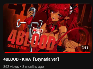 thank you for close to 1K views on my 4BLOOD cover!! ♡