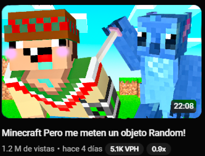 El contenido en Youtube anda raro