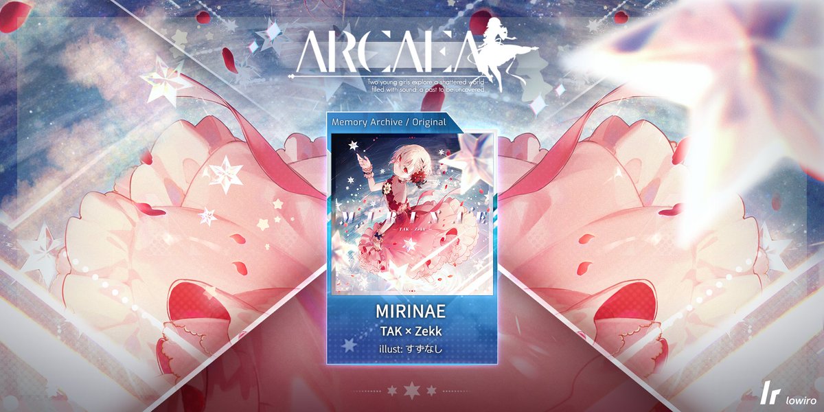 The original song 'MIRINAE' by TAK × Zekk can now be obtained by all! Play it now—find it in the Memory Archive! #arcaea