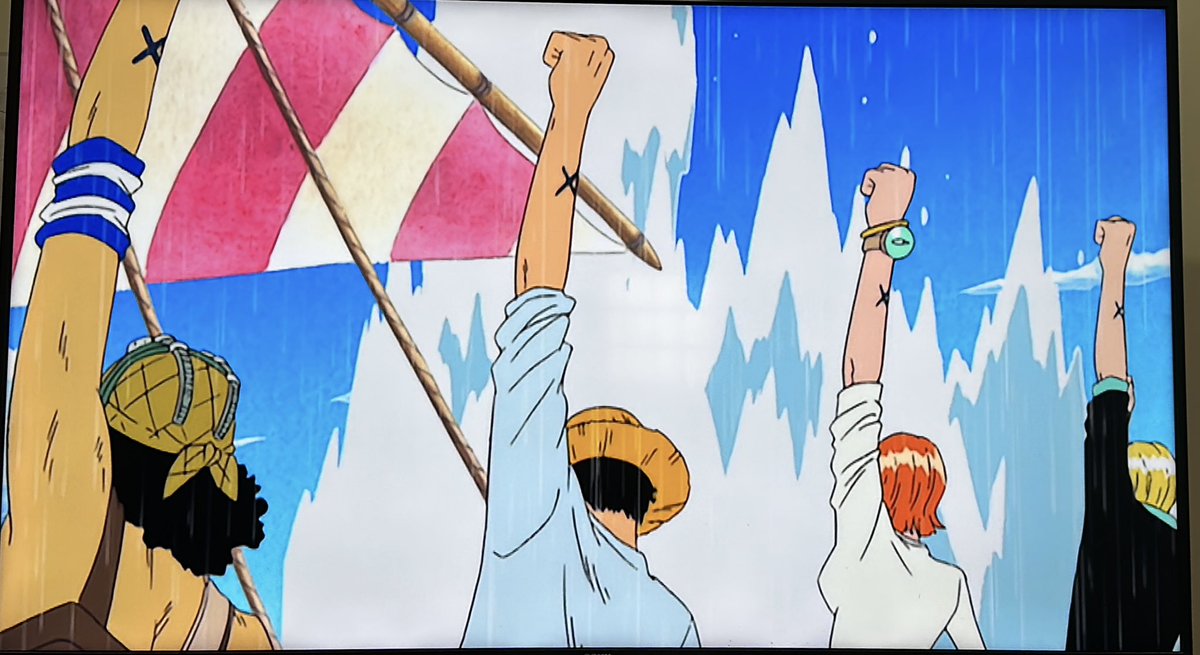 Me estoy llevando una muy buena experiencia viendo #OnePiece 🥺
