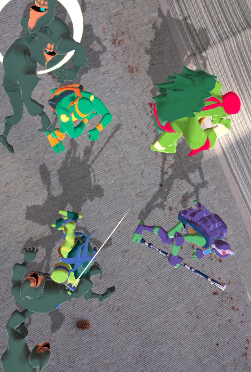 Min04Kits's tweet photo. GUYS GUYS GUYS, I heard something out on my deck, and when I went to look, there was a tiny fight happening?!

#rottmnt #SaveROTTMNT #SaveRiseoftheTMNT #UnpauseROTTMNT #UnpauseRiseoftheTMNT #RiseSeason3 #socute #sosmall https://t.co/sjLrAmfzwd
