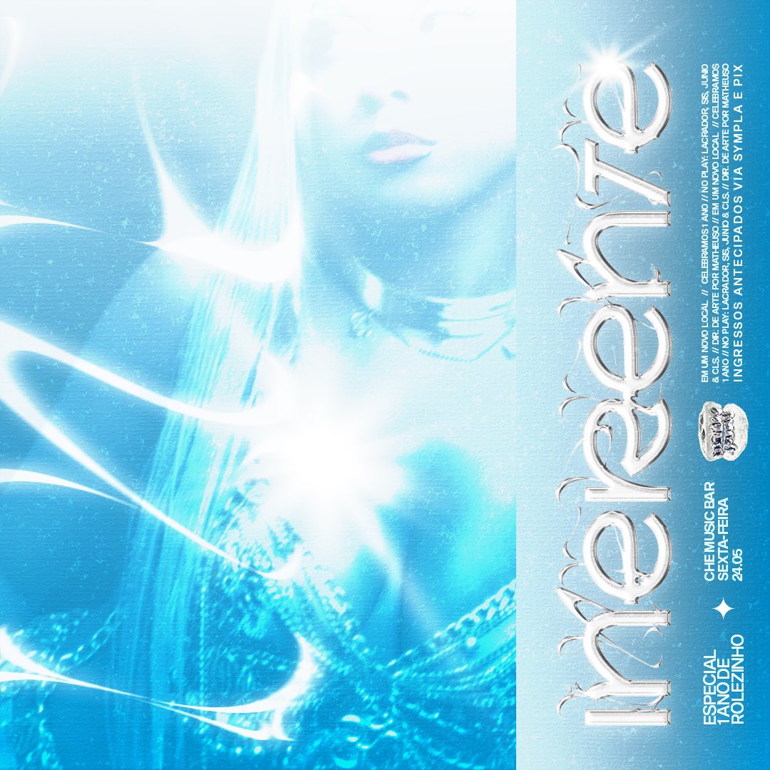 1 ANO DE INERENTE ✦ com +tempo de festa, promos no bar &amp; atrativos free, dia 24/05, às 22h, no <a href="/chemusicbar/">chemusicbar</a>, os djs <a href="/lacradorr/">lacrah montana ✨</a> <a href="/beyonsis_/">i ❤️ dj sis</a> <a href="/aracajunio/">junio sem r</a> e <a href="/clsalexsander/">CLS</a> tocam os melhores ritmos na edição que promete emocionar ツ

ⓘ ingressos antecipados na bio ou via pix na dm