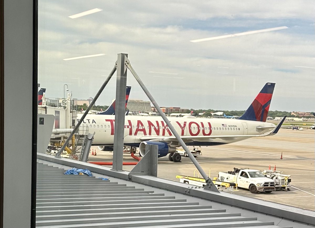 Big shout out to <a href="/Delta/">Delta</a> for letting all mother’s board first in honor of Mother’s Day and for providing the perfect aircraft to commemorate the day! ❤️❤️ #MothersDay #ThankYou