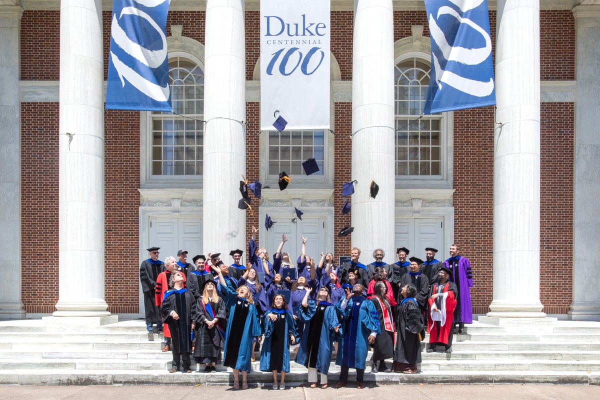 Congratulations to our Class of 2024!! Bachelor or PhD, you're all making your own history today🎉. #Duke2024