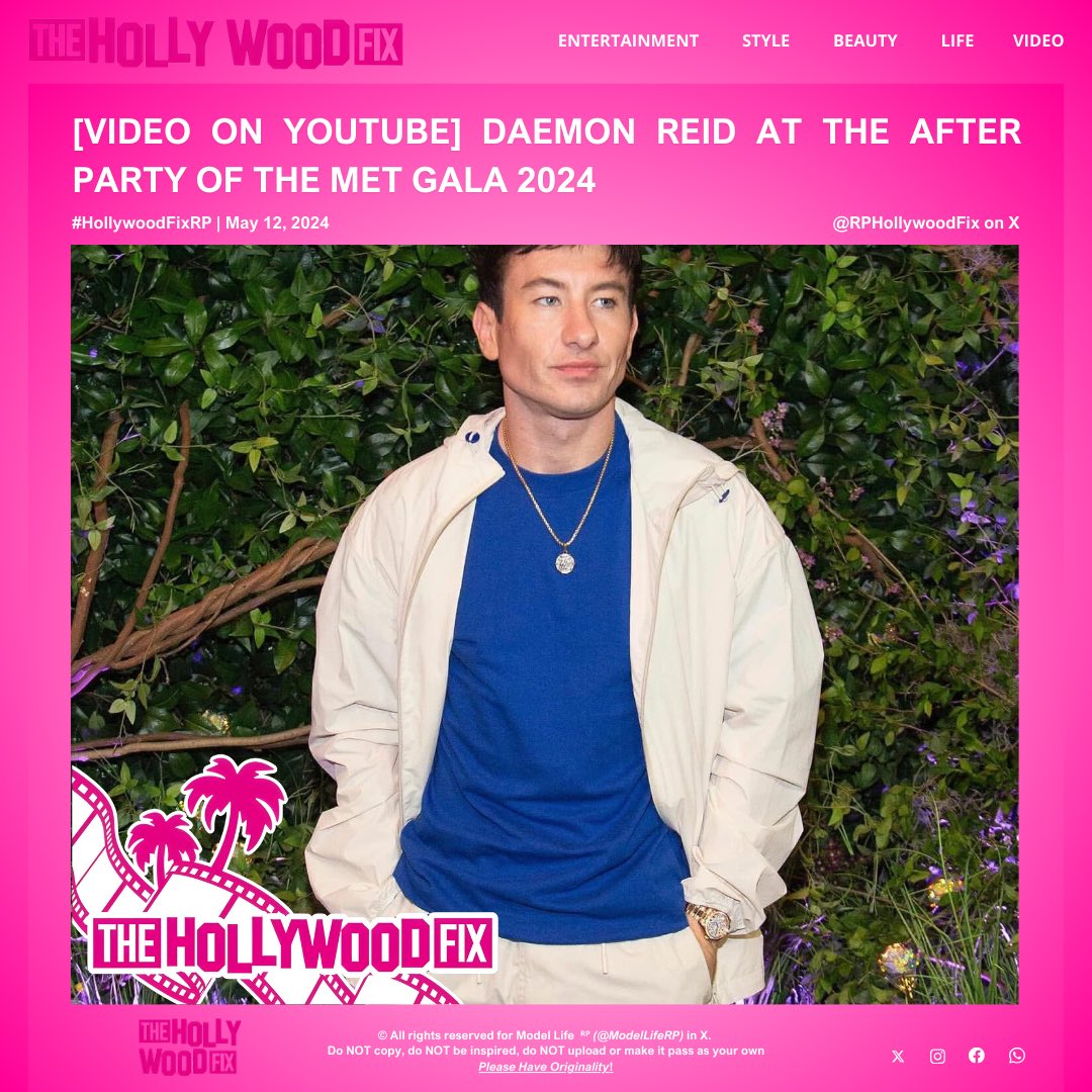 𝗧𝗵𝗲 𝗛𝗼𝗹𝗹𝘆𝘄𝗼𝗼𝗱 𝗙𝗶𝘅 ᴿᴾ • Oh Paparazzi! 
News: 𝗘͟𝘃͟𝗲͟𝗻͟𝘁 • Video • More

﹝  🌴  ﹞ —— 𝗥𝗲𝗮𝗱 𝗺𝗼𝗿𝗲: <a href="/FireBloodK/">Daemon ✘ Dad to be</a> at the After Party of the Met Gala 2024. / 📹: Video on @RPYoutubeTV © #HollywoodFixRP