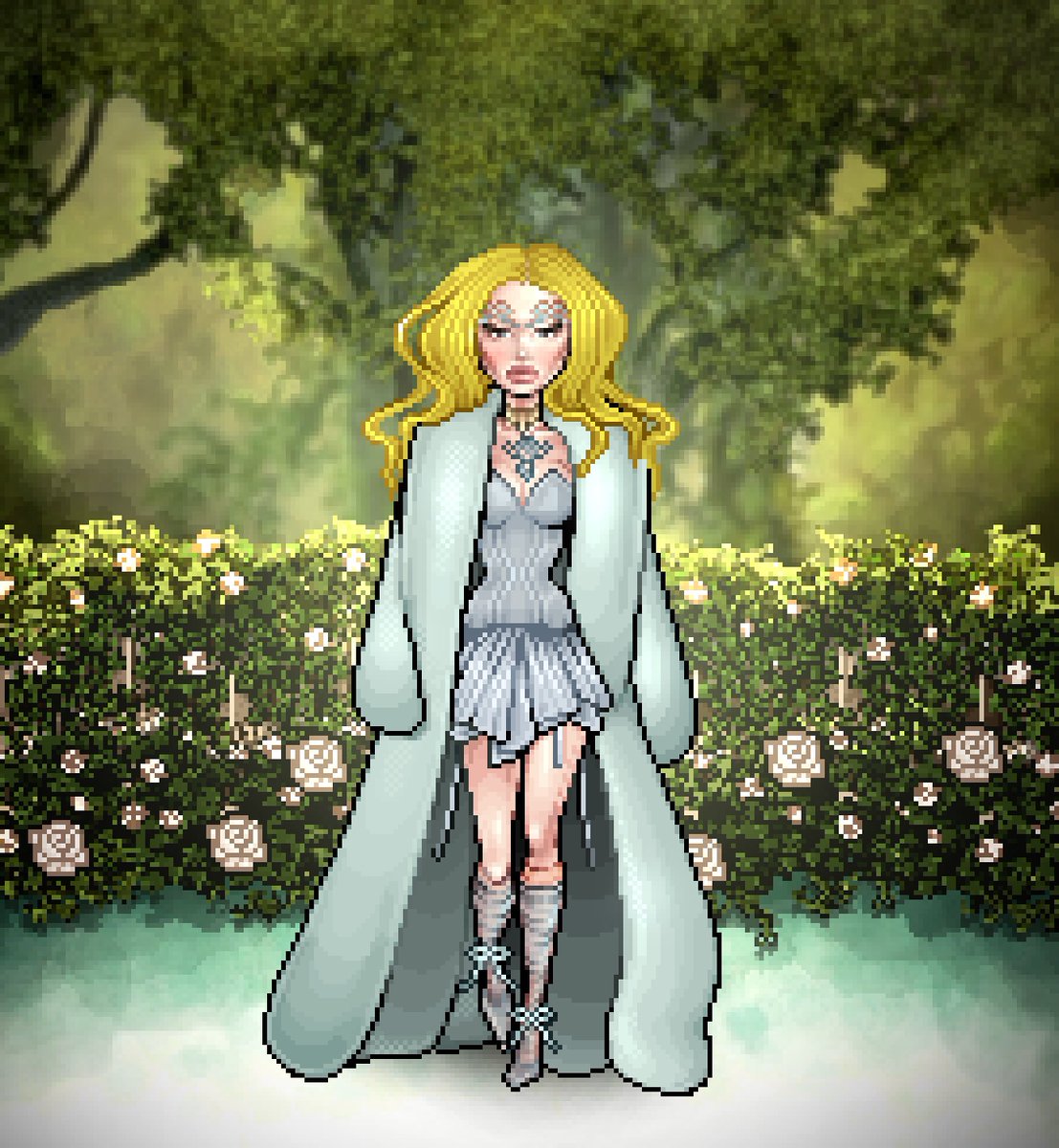 *nasty by tinashe starts playing as Mermaid Onassis struts down the stairs serving hair and face* #TheMetGala2024