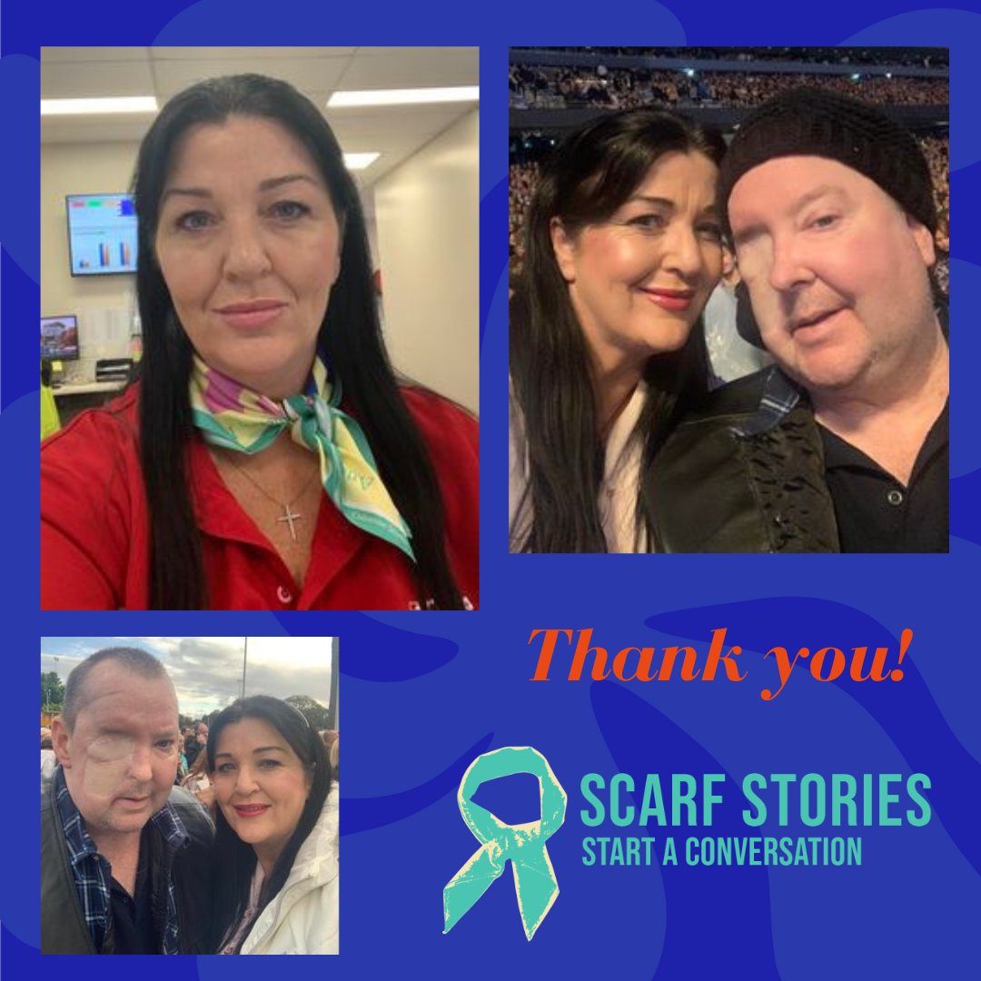 Thank you Tracey from Sydney, who purchased four Patchwork Girl scarves for family members to wear in honour of her husband Dave who sadly passed away recently from #headandneckcancer …y-scarf-tells-a-story.raiselysite.com #Thankyou #HNC #EveryScarf #StartaConversation #fundraiser