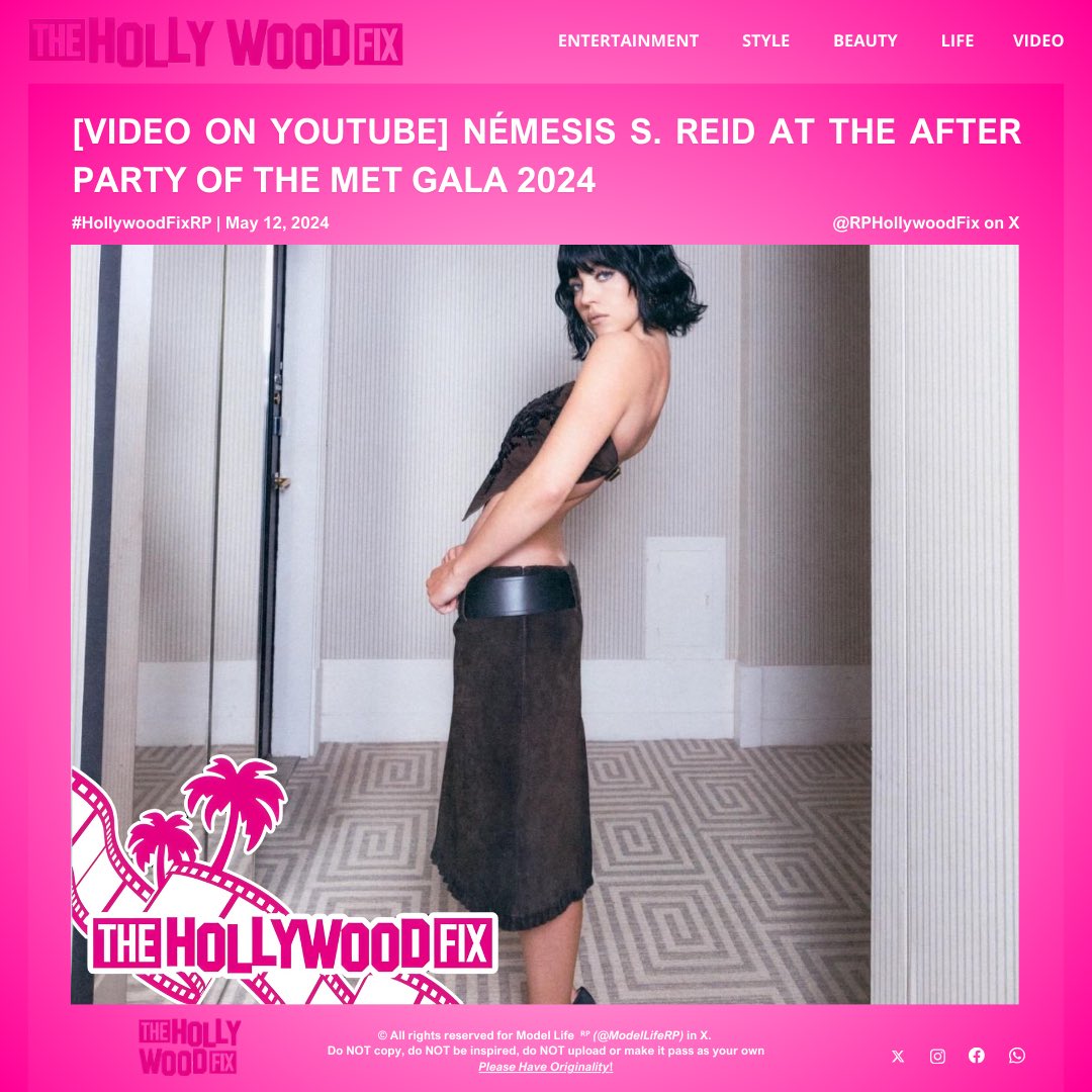 𝗧𝗵𝗲 𝗛𝗼𝗹𝗹𝘆𝘄𝗼𝗼𝗱 𝗙𝗶𝘅 ᴿᴾ • Oh Paparazzi! 
News: 𝗘͟𝘃͟𝗲͟𝗻͟𝘁 • Video • More

﹝  🌴  ﹞ —— 𝗥𝗲𝗮𝗱 𝗺𝗼𝗿𝗲: <a href="/_evilspxwn_/">Ném | Boy's Mom💙</a> at the After Party of the Met Gala 2024. / 📹: Video on @RPYoutubeTV © #HollywoodFixRP