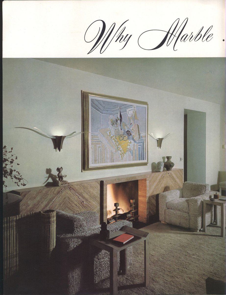 Henry Hackett Fireplaces 1956. #interiors #vintage