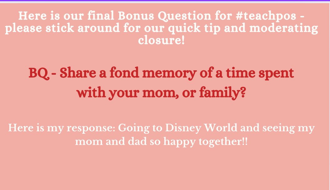 Here is our bonus question for #teachpos