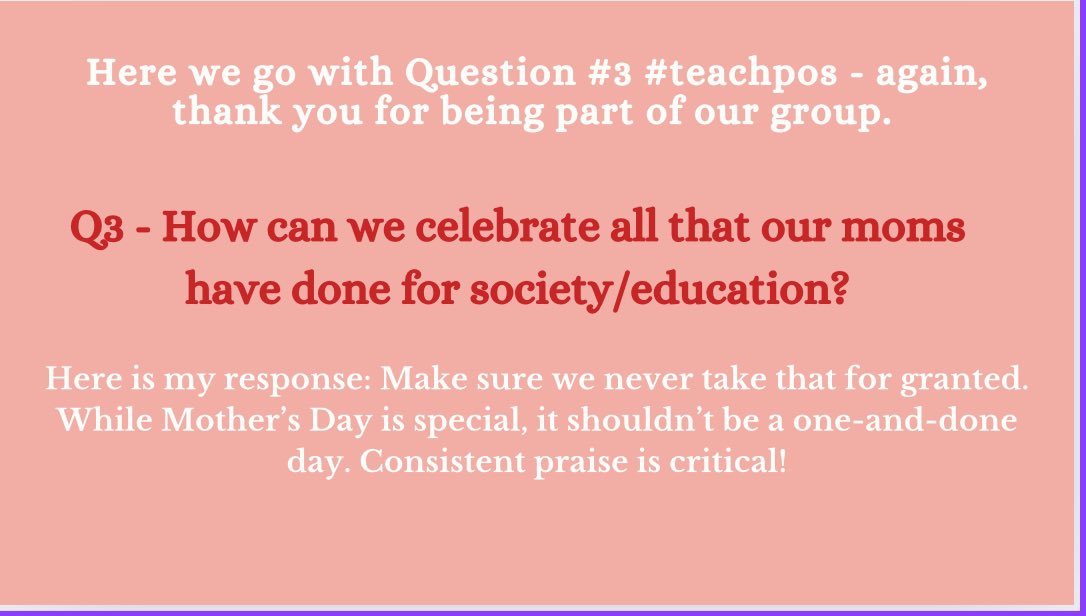 Here is Q3 for #teachpos