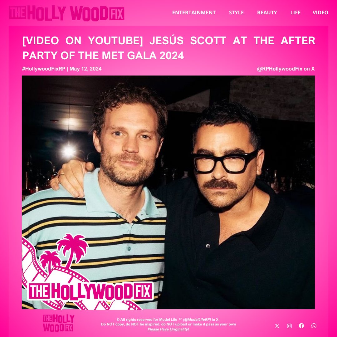 𝗧𝗵𝗲 𝗛𝗼𝗹𝗹𝘆𝘄𝗼𝗼𝗱 𝗙𝗶𝘅 ᴿᴾ • Oh Paparazzi! 
News: 𝗘͟𝘃͟𝗲͟𝗻͟𝘁 • Video • More

﹝  🌴  ﹞ —— 𝗥𝗲𝗮𝗱 𝗺𝗼𝗿𝗲: @scottaccesysrp at the After Party of the Met Gala 2024. / 📹: Video on @RPYoutubeTV © #HollywoodFixRP