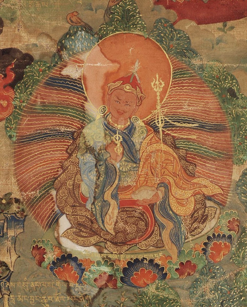 Incredibly blown away from this 18th century Padmasambhava painting from Tibet. One of the finest I have encountered so far.