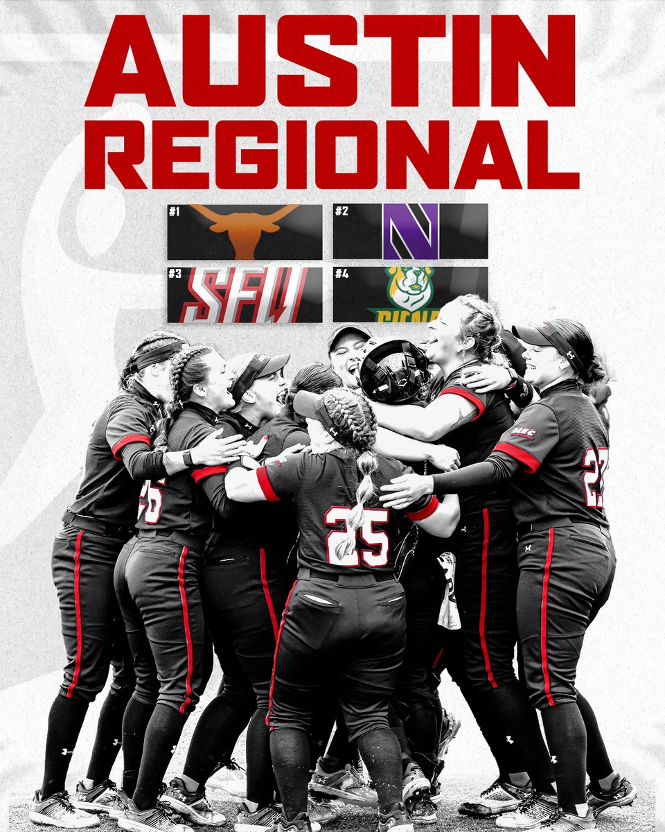 We're Austin Regional bound 🤘 For the second time in program history, we have earned a No. 3 seed in an NCAA Regional! #LiveBeChoose