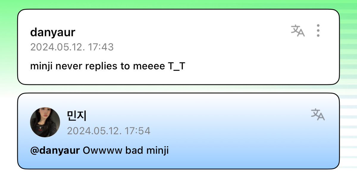 🗣️: minji never replies to meeee T_T

🐻: Owwww bad minji

#NewJeans #뉴진스
#Minji #민지