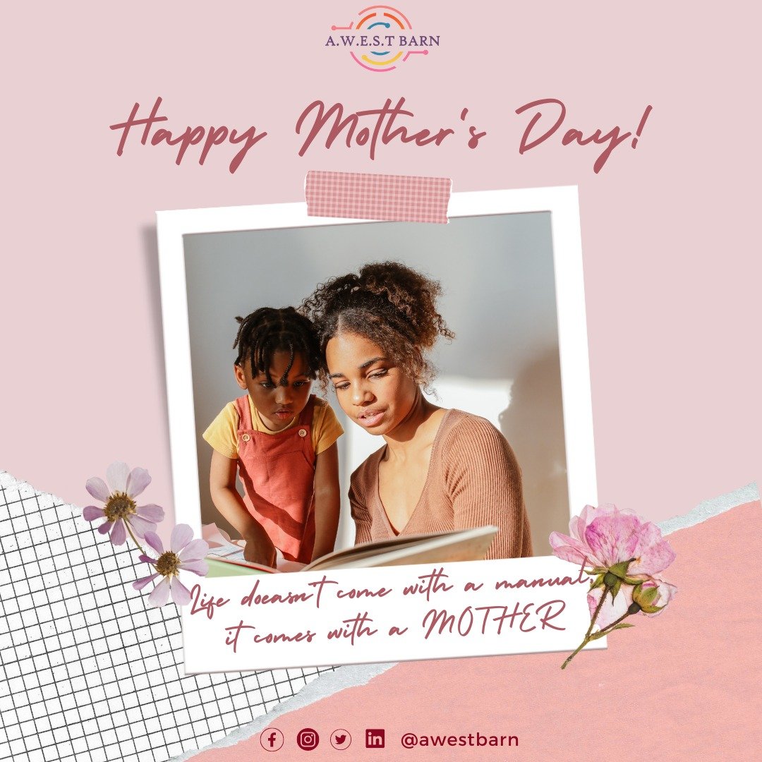 Today, we celebrate all #Mothers; we literally wouldn't exist without you 💞 

.

.

.

.

#AWESTBarn #WinESandTech #LinESandTech #WomenInCommunications #CommunityDevelopment #STEMWomen #CareerGrowth #WomenEmpowerment #SDG5 #MothersDay