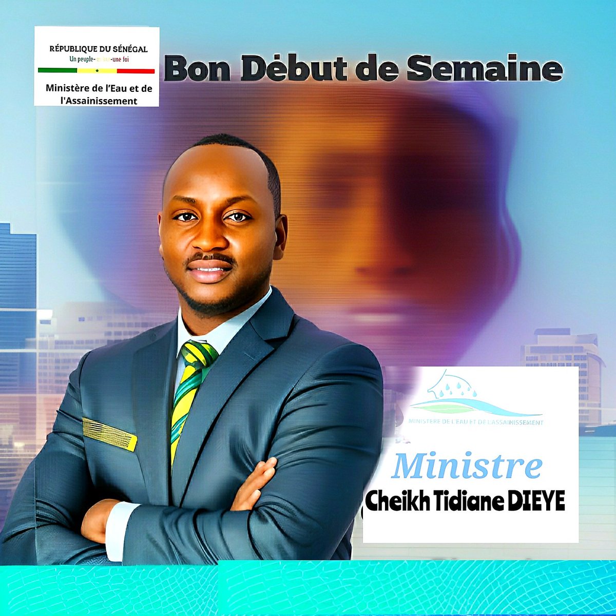 Après 1 week-end rempli de calme,de repos et de moments  avec vos proche,il vient une nouvelle semaine qui est  remplie d'objectifs à accomplir et des obligations quotidiennes;Ministre M. @cheikhtdieye  vous souhaite #bondebutdesemaine
SEM @PR_Diomaye @SonkoOfficiel  @PR_Senegal