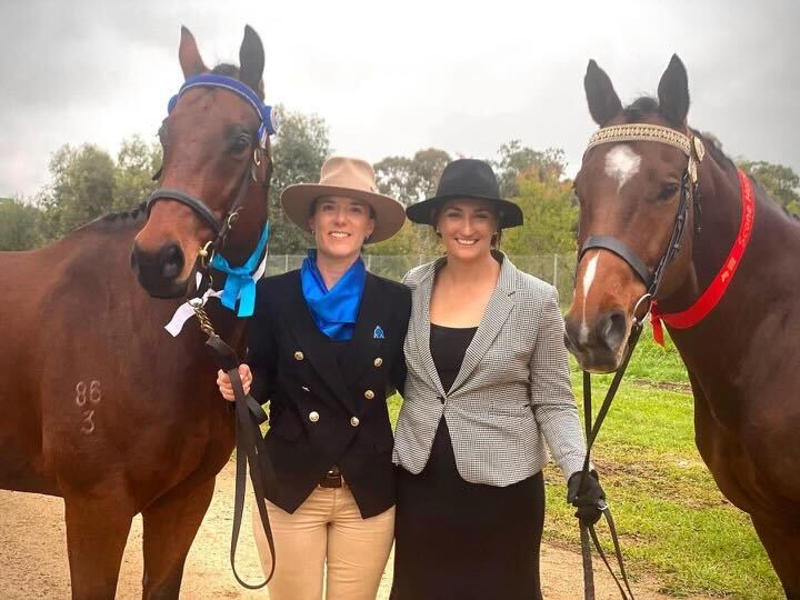 🇦🇺 What a weekend for #OsborneBulls with Lori McKern and #Deprive with Olivia Hill taking the top spots in the Led Off The Track class at Scone. #OsborneBulls not only competed but also starred in the annual #SconeHorseFestival parade on Main Street.