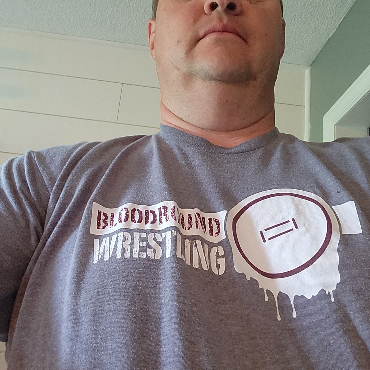 Went with @Bloodround shirt today on this Day 12 of #WrestlingShirtADayinMay it seemed appropriate with this the final day of the Olympic qualifier tournament. As this was the pre-Olympic bloodround.