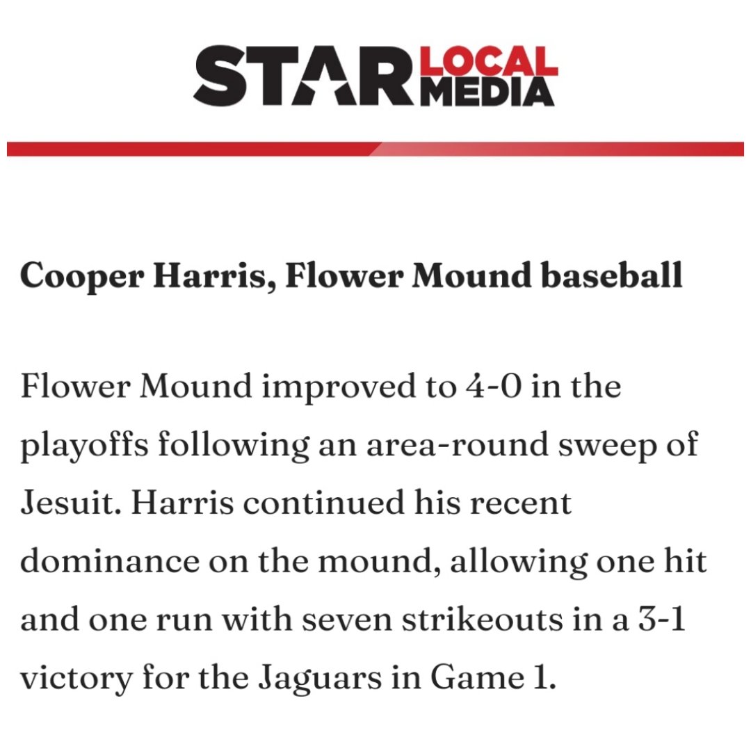 VOTE for FM Jags' COOPER HARRIS - Star Local Media's Athlete of the Week starlocalmedia.com/sports/athlete…