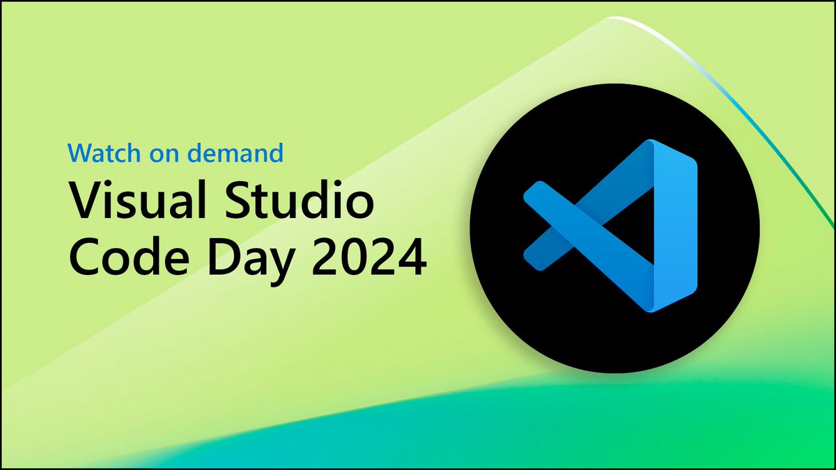 This year’s VS Code Day explored GitHub Copilot, building #GenAI apps, C# development with #VSCode, and more. Watch the event on demand for loads of demos and tips that will help elevate your dev workflow: msft.it/6012Yuo28