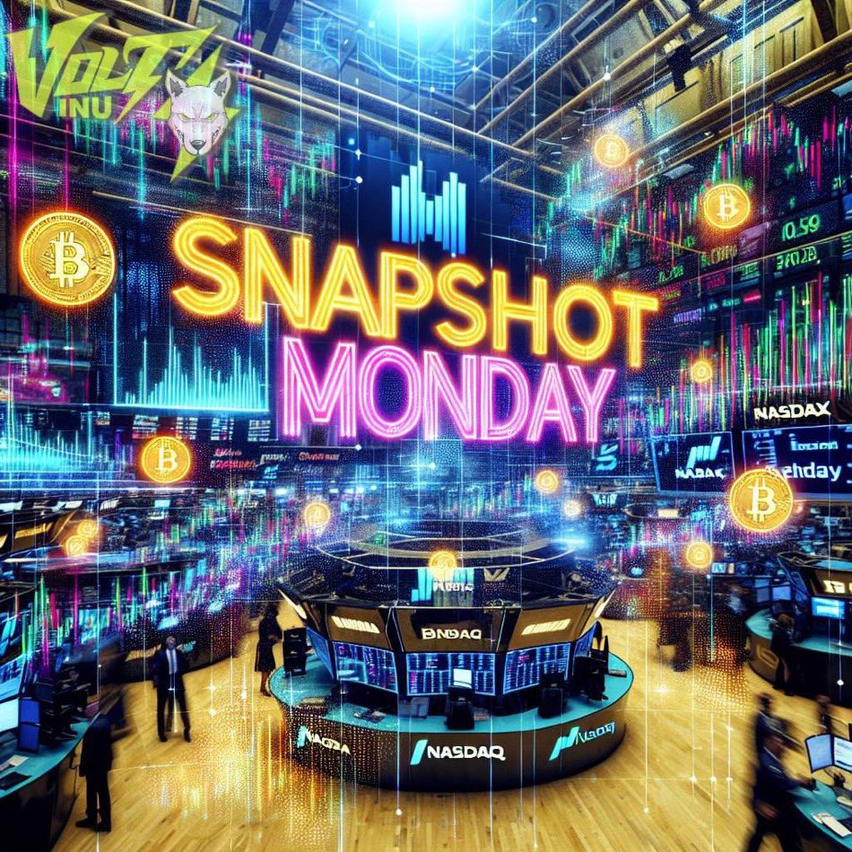 Tune into SnapShot Mondays in Telegram at 6.30 Am PST. Start the week of with a Volted Market update in Telgram. #Volt @VoltInuOfficial #VoltArmy ⚡️ 📨 Official TG Portal: t.me/VoltInu_Portal