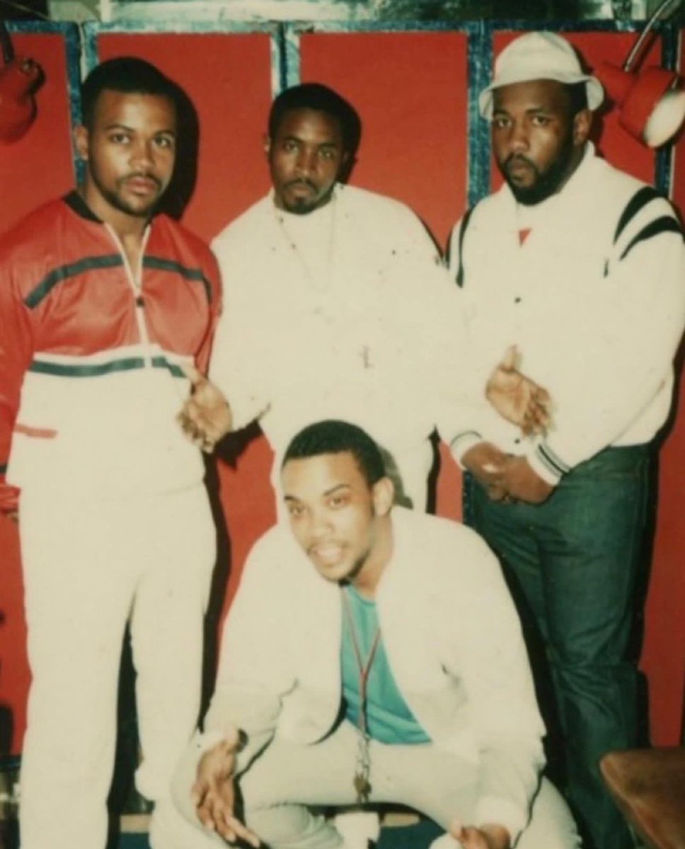 Luc “Spoon” Stephen, Kenneth “Supreme” McGriff, Lorenzo “Fat Cat” Nichols, & Smitty. South Jamaica, Queens. 1984. Spoon’s narrated episode is out now on my channel: youtube.com/@valtown Fat Cat and Supreme were two of the most powerful men in South Jamaica streets.