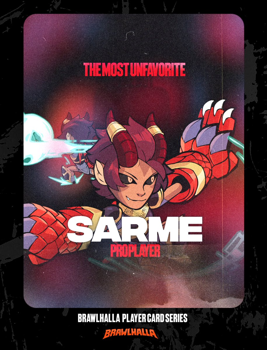 Brawlhalla Player Card #4!!!
@Sarme__  
Only Goes Up from Here!