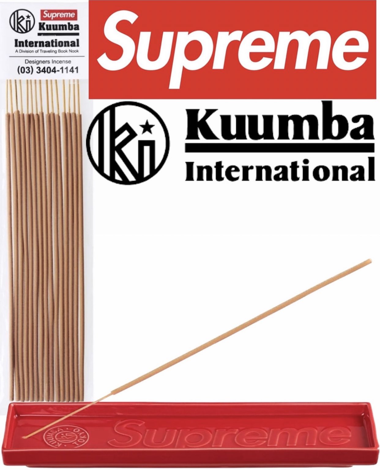 Supreme × Kuumba Incense トレイ＆お香セット Supreme®/Kuumba Incense Tray – Supreme