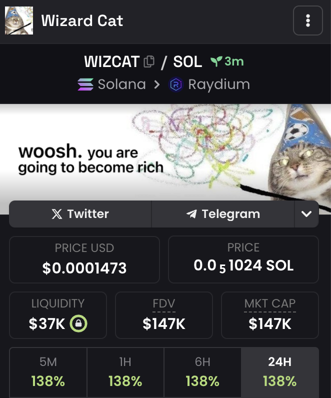WizCatSol's tweet photo. We're LIVE!!

$WIZCAT https://t.co/pTDZ7zhVB0