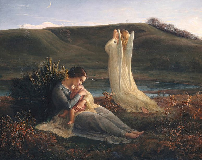 the angel and the mother by louis janmot