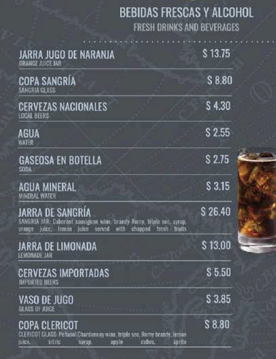 EmergenciasEc's tweet photo. Sobrevalorado, hasta el chimichurri y el aji te cobran, porciónes de moro pequeñas más de $8, te suma Iva 15% y 10% de servicio, $13 un jugo de limón, vas a pagar por 2 personas se te hacen como $50.
No se lo recomiendo a nadie.
Mil veces rincón o Portones, una porción de moro $3.50.
Se tenía que decir y se dijo!!