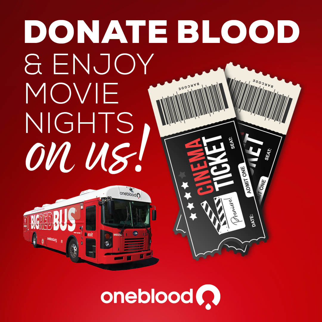 [𝗠𝗮𝘆 𝟭𝟳-𝟮𝟳] Watch #TheFallGuyMovie, #KingdomOfThePlanetOfTheApes, or the #IFMovie on the Big Screen in theaters on us! 📽️ Donate blood on the #BigRedBus at select locations and get 🎟️🎟️ 𝗧𝗪𝗢 𝗙𝗿𝗲𝗲 𝗠𝗼𝘃𝗶𝗲 𝗧𝗶𝗰𝗸𝗲𝘁𝘀. Find a location: bit.ly/3yeZbNO