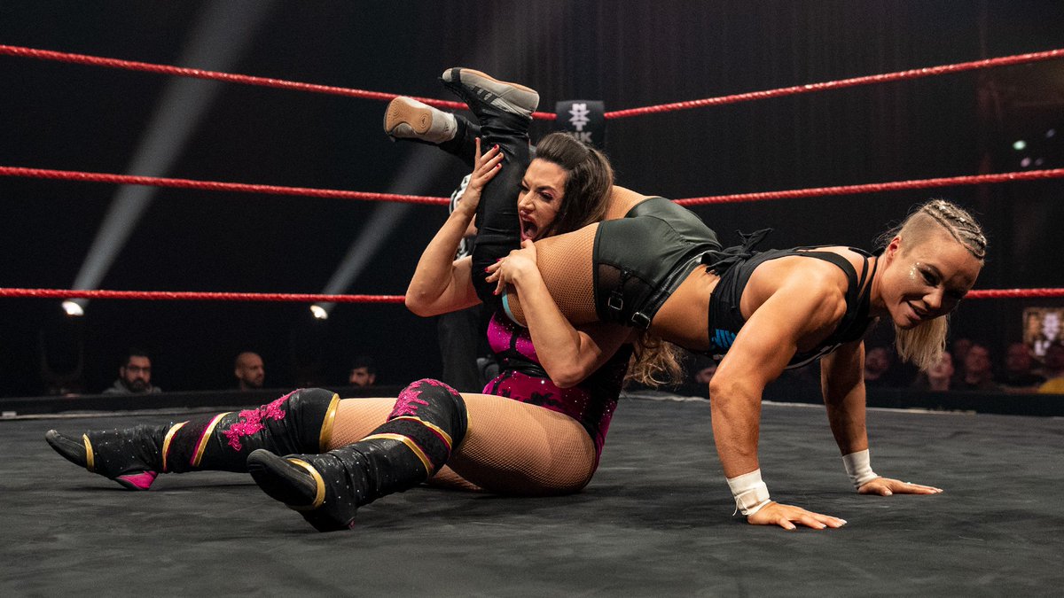May 12, 2022: At the BT Sport Studios, #WWENXT's @ivynile_wwe made her #NXTUK debut and defeated @NinaSamuels123 via Dragon Sleeper submission. 📸 WWE