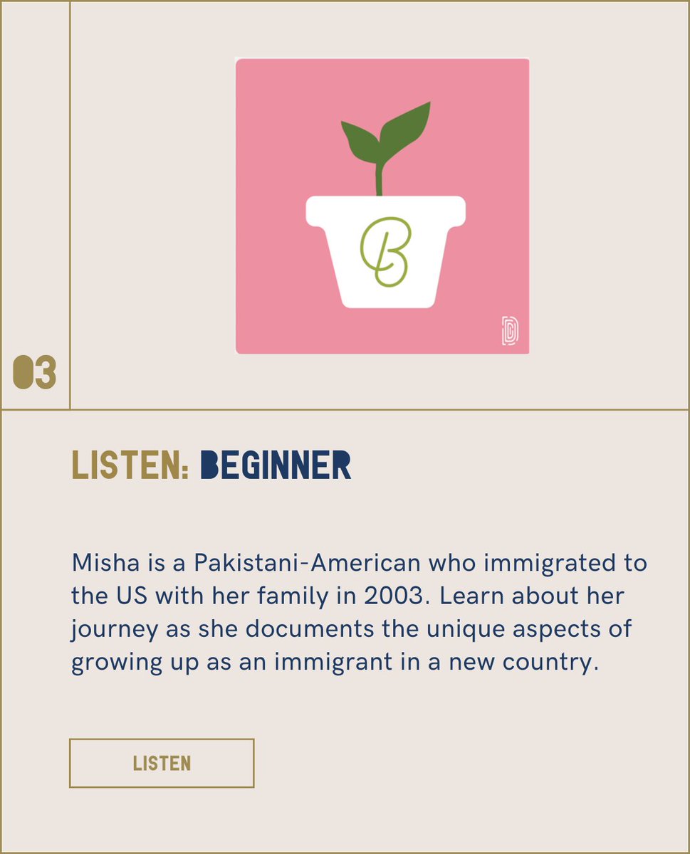 3. Listen | Beginner 

Listen to <a href="/dustlight_co/">Dustlight Productions</a>'s podcast "Beginner": 

podcasts.apple.com/us/podcast/beg…