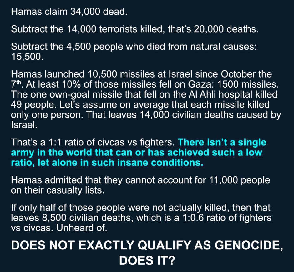 #GenocideLibel #israel #hamas #genocide DO THE MATH!